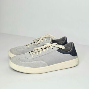 OluKai Punini Sneaker Gray Vapor /Trench Blue Sneakers Men's Size 9.5